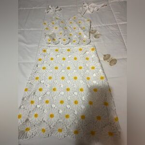 Altar’d State Daisy Crop and Mini Skirt Set